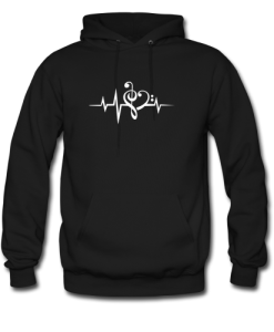 music heartbeat hoodie YNT