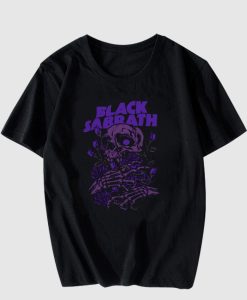 Black Sabbath Skull Purple T Shirt